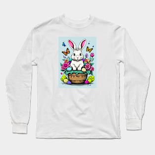 Easter Bunny Basket of Joy Long Sleeve T-Shirt